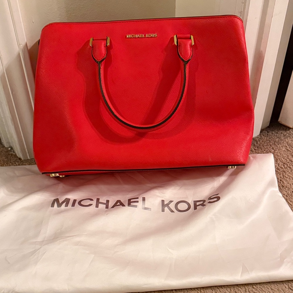 Michael Kors Bold Red Tote Bag